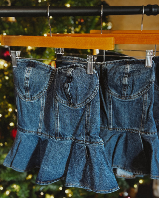 Rodeo Ruffle Denim Top