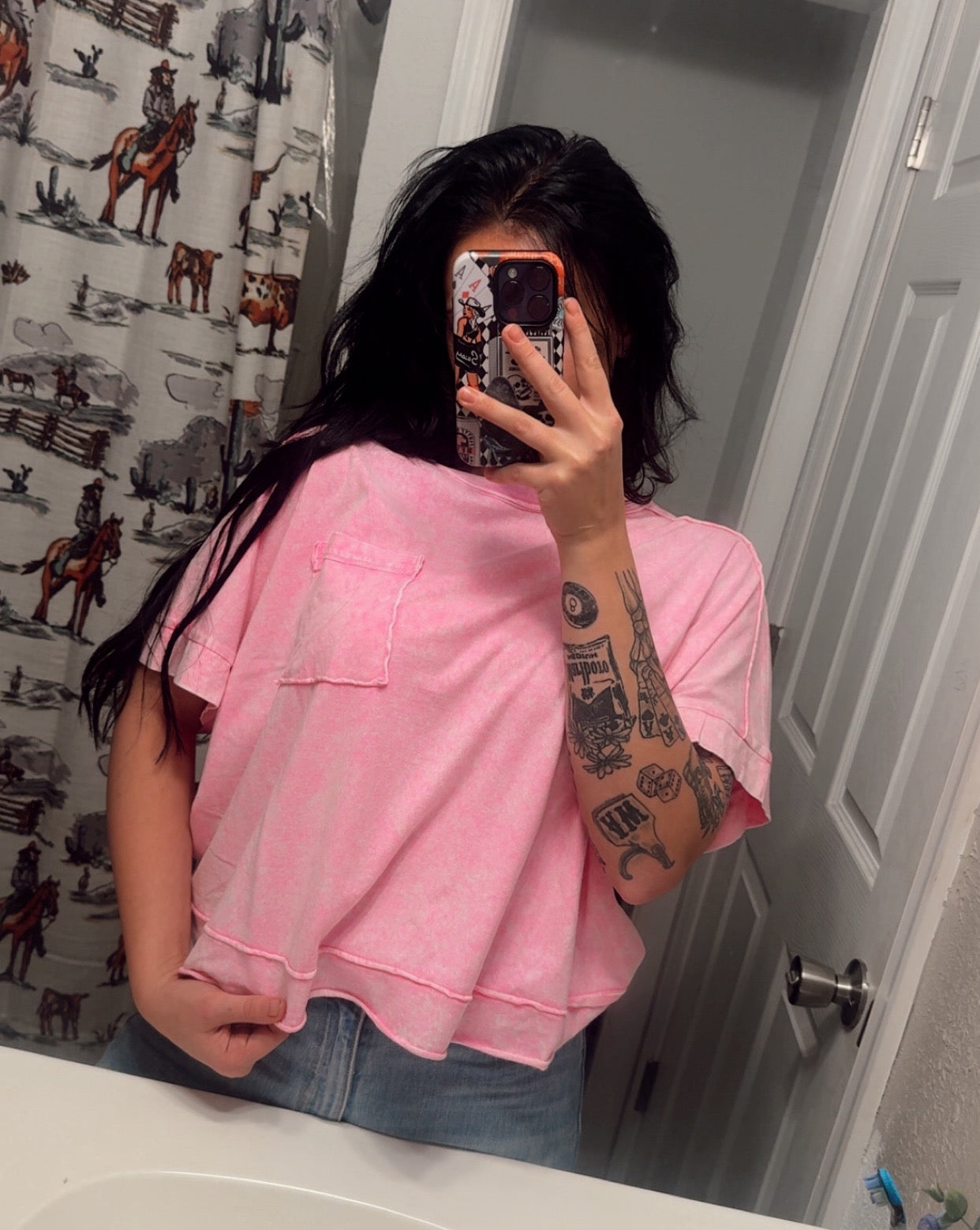 Snow Washed Oversized Tee