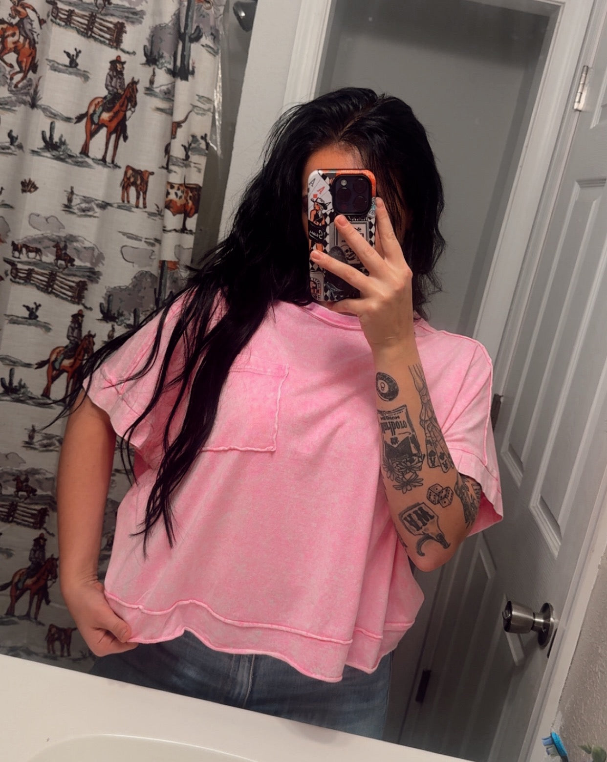 Snow Washed Oversized Tee