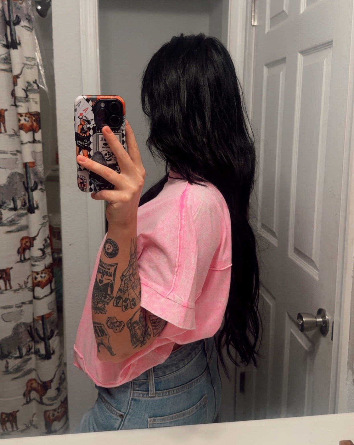 Snow Washed Oversized Tee