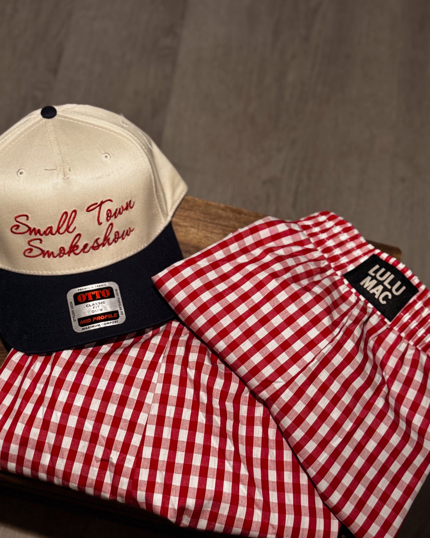 Red Gingham Boxer Shorts